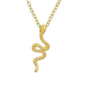 24k Gold Vermeil Snake Necklace
